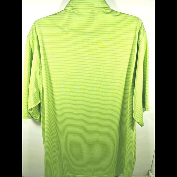 Donald Ross Golf Polo Men's Size Large Green Striped Shirt H.G.C. 1899 Club - Picture 6 of 6